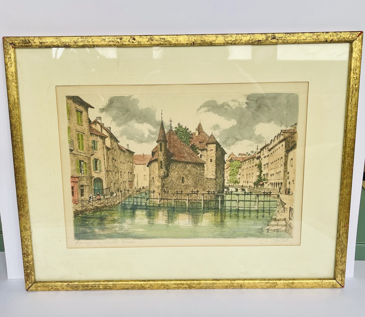 Gravure en couleur - Charles NOLLET 